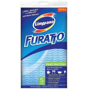Pano Multiuso Furatto Azul | Com 5 Unidades