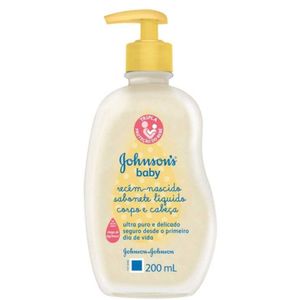 Sabonete líquido baby recém-nascido Johnson's 200ml