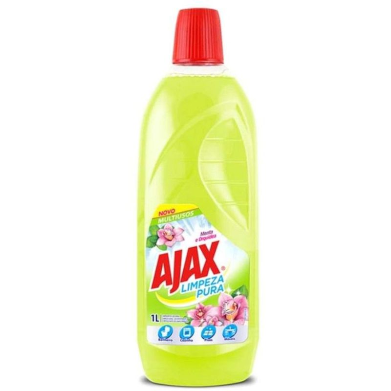 Limpador Multiuso Ajax Menta e Orquídea 1L - Supermercado Coop