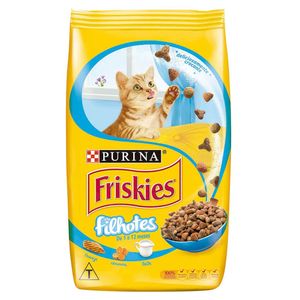 Ração para gatos sabor franco, leite e cenoura Friskies 1kg