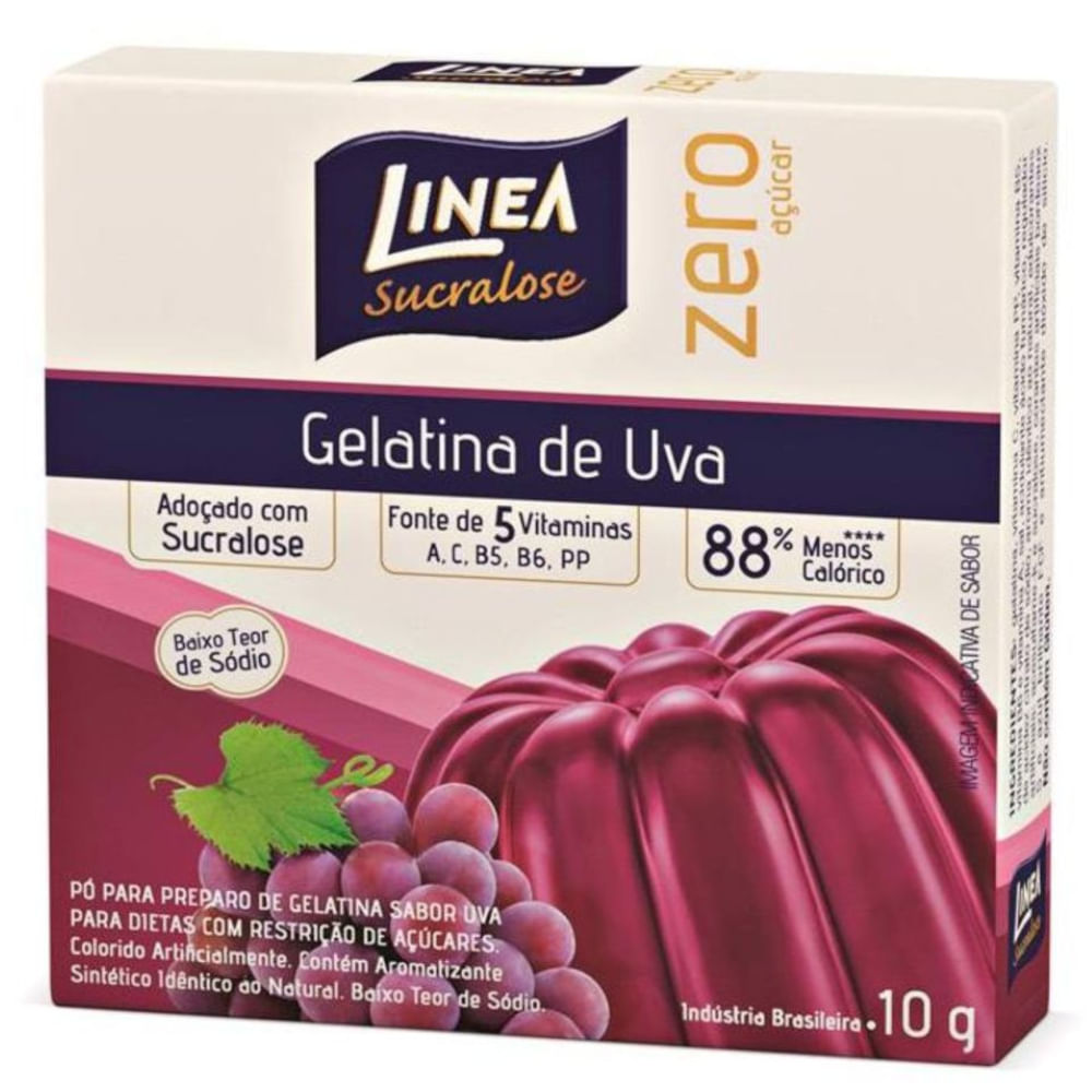 Gelatina Linea Diet Uva 10g Supermercado Coop