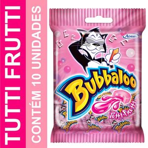 Chiclete Bubbaloo Tutti-Frutti Pacote 50g