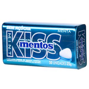 Pastilha kiss mint Mentos 35g