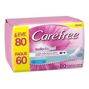 Protetor Diário Todo Dia Flexi leve 80 pague 60 Carefree