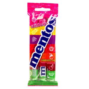 Drops sortido rainbow com 3 unidades Mentos 114g