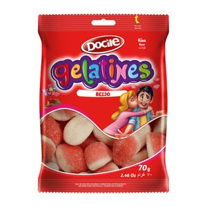 Bala Gelatinosa Docile Gelatines Beijo 70g