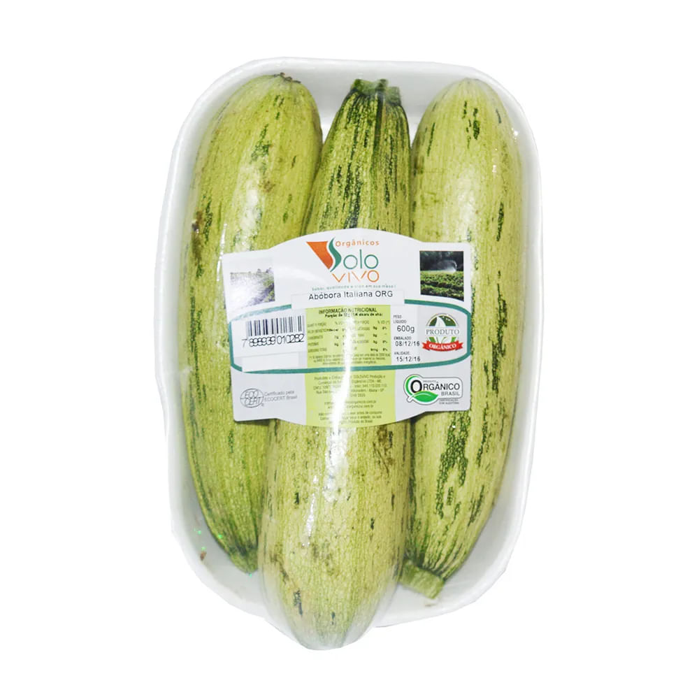 Abobrinha Italiana Solo Vivo 600g