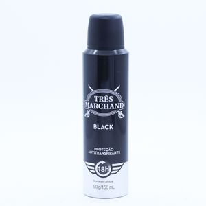 Desodorante Aerossol Masculino Très Marchand Black 150ml