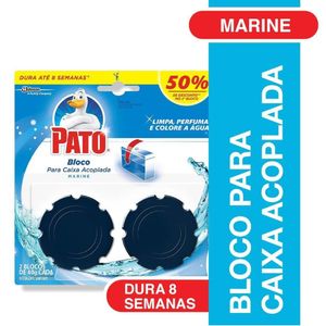 Desodorizador Sanitário Pato Bloco para Caixa Acoplada Marine 40g | Com 2 Unidades