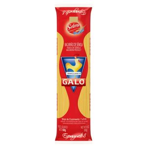 Macarrão Sêmola Espaguete n°8 Galo 500g