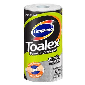 Pano Multiuso Limppano Toalex Rolo | Com 50 Unidades