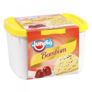 Sorvete sabor bombom Jundiá 2 litros