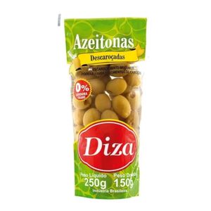 Azeitona Verde Diza Sem Caroço Sachê 150g