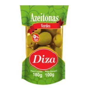 Azeitona Verde Diza Com Caroço Sachê 100g