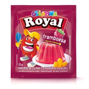 Gelatina sabor framboesa Royal 25g