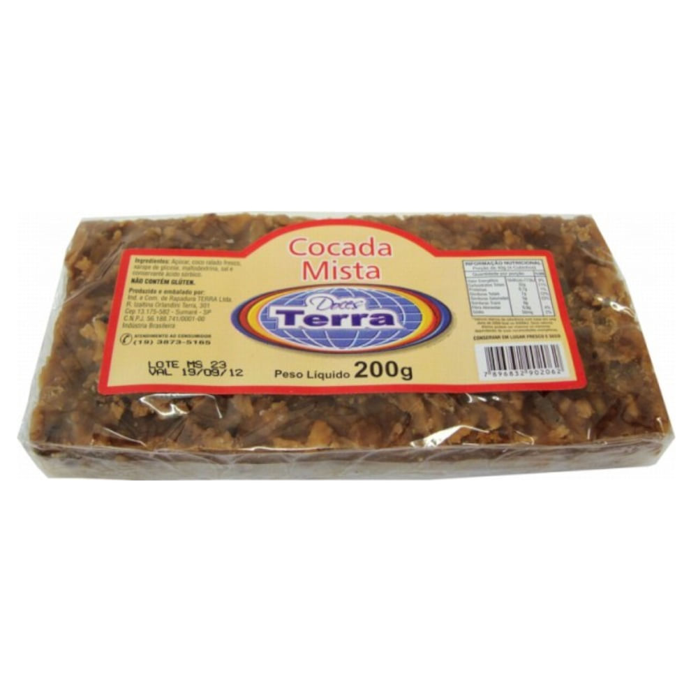 Cocada mista Doces Terra 200g