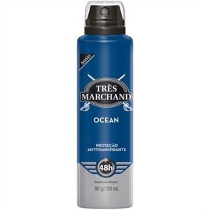 Desodorante Aerossol Masculino Très Marchand Ocean 150ml