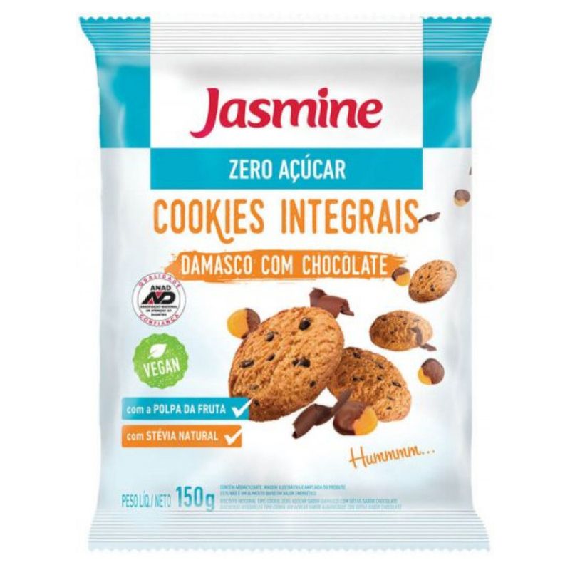 クッキー　0808 Cookies Jasmine Zero Amêndoas e Castanha 120g - Covabra