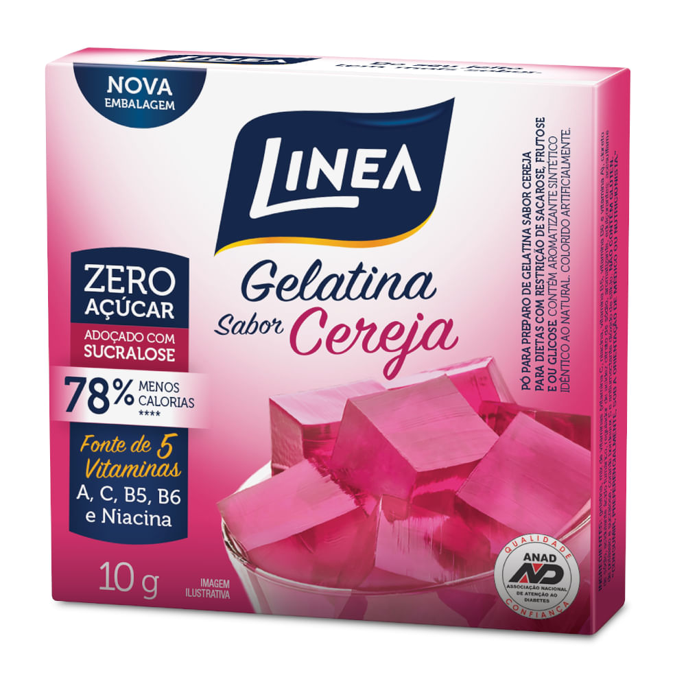 Gelatina Linea Diet Cereja 10g Supermercado Coop
