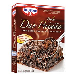 Mistura para Bolo Dr. Oetker Duo Paixão Chocolate 450g
