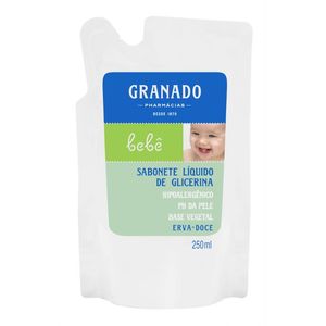 Sabonete líquido para bebê erva doce refil Granado 250ml