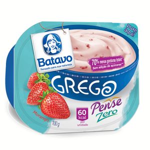 Iogurte grego desnatado de morango Batavo 100g