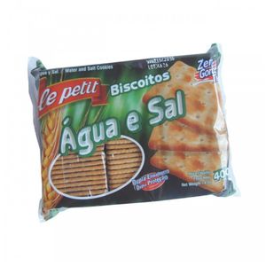 Biscoito de água e sal Le petiti 400g