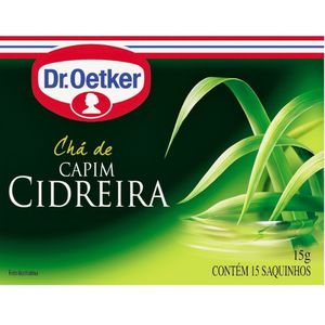 Chá Dr. Oetker Capim Cidreira | Com 10 Sachês