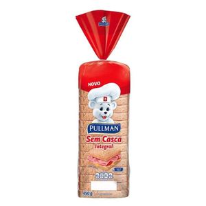 Pão de forma integral sem casca Pullman 450g