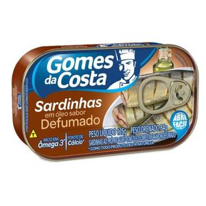 Sardinha Gomes da Costa em Óleo Defumado Lata 125g
