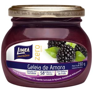 Geleia Linea Zero Açúcar Amora 230g