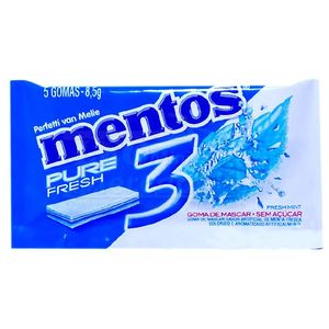 Goma de mascar fresh mint 3 Mentos 8,5g