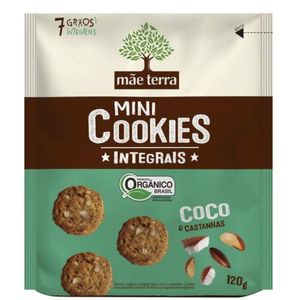 Cookies Mãe Terra Integral Orgânico Coco e Castanhas 120g