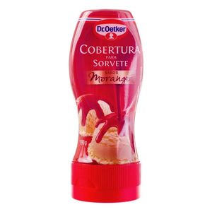 Cobertura para Sorvete Dr. Oetker sabor Morango 190g
