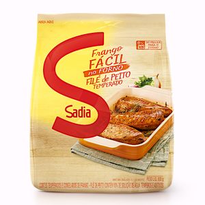Filé de frango sem pele sem osso com alho, cebola e ervas Sadia 700g