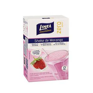 Achocolatado em Pó Linea Shake Zero Açúcar Morango Caixa 400g