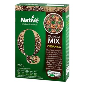 Mix de quinua branca, vermelha e preta orgânicos Native 200g