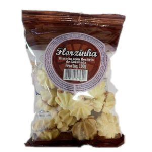 Biscoito Recheado com Goiabada  Florzinha Tacho Caipira 100g