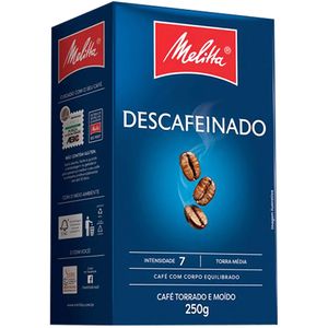 Café Torrado e Moído Melitta Descafeinado Clássico Vácuo 250g