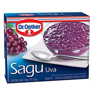 Mistura para sagu sabor uva Dr.Oetker 250g