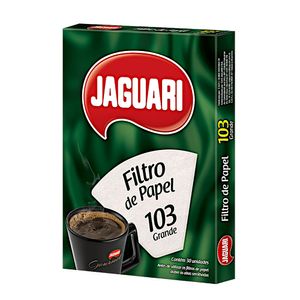Filtro de papel nº 103 com 30 unidades Jaguari
