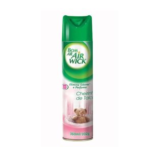 Desodorizador de ar aerosol cheirinho de talco Bom Ar 360ml