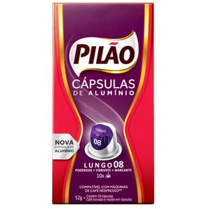 Café em Cápsula Pilão Lungo 08 | Com 10 Cápsulas