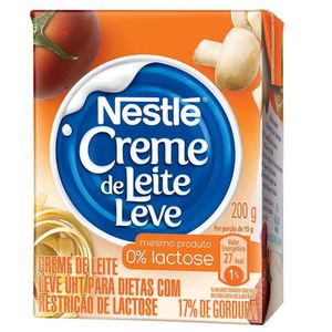 Creme de Leite Nestlé Zero Lactose Tetra Pak 200g