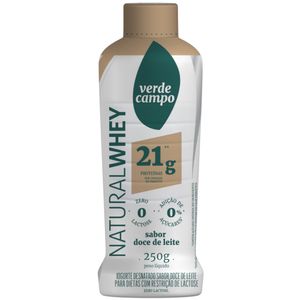 Iogurte Desnatado sem Lactose Natural Whey Verde Campo 250g