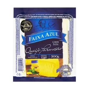 Queijo parmesão fatiado Faixa Azul 300g