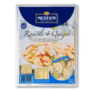 Ravióli Sabor 4 Queijos Mezzani 1kg