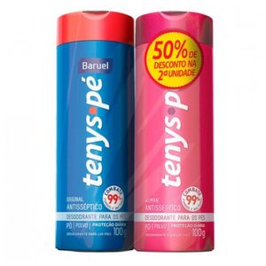 Kit talco desodorante para os pés tenys pé original + woman 1 Baruel 100g