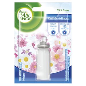 Purificador spray click cheiro de limpeza refil Bom Ar 12ml
