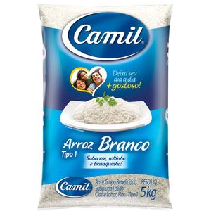 Arroz Branco Camil Tipo 1 5kg